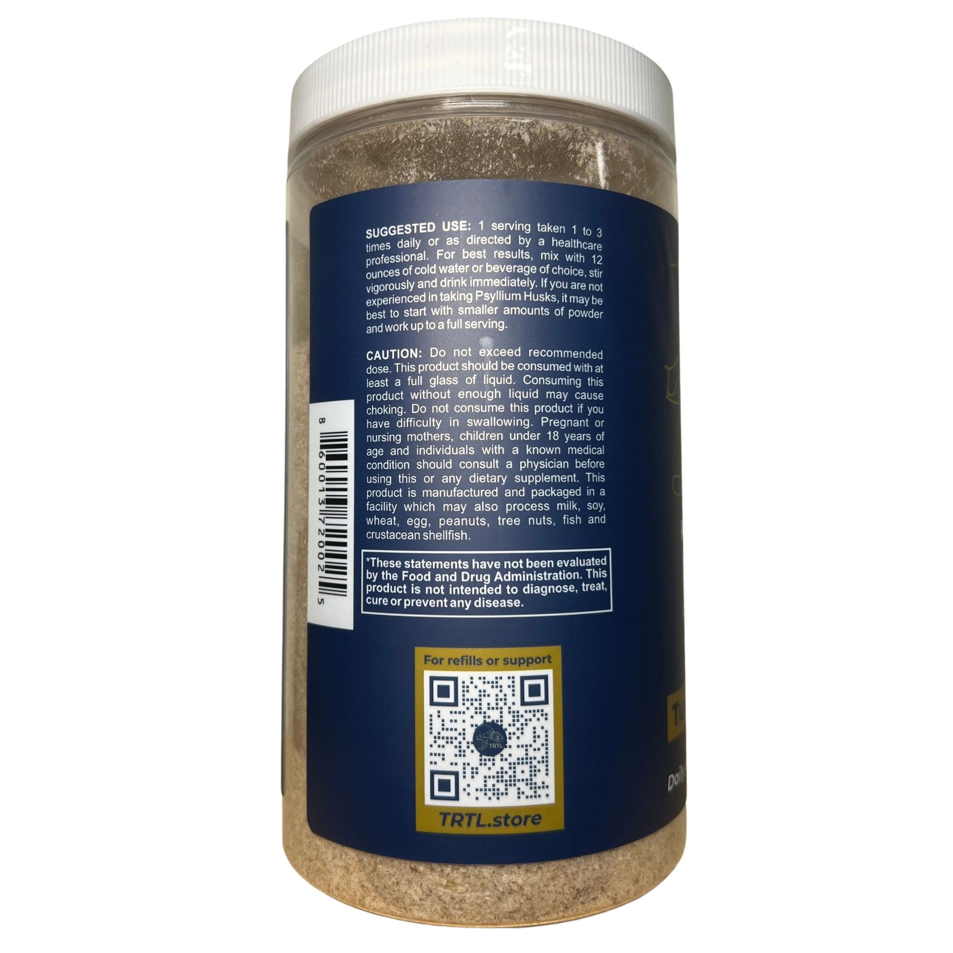 TRTL Psyllium Husk - Powder Formula - 300g - TRTL Supplements