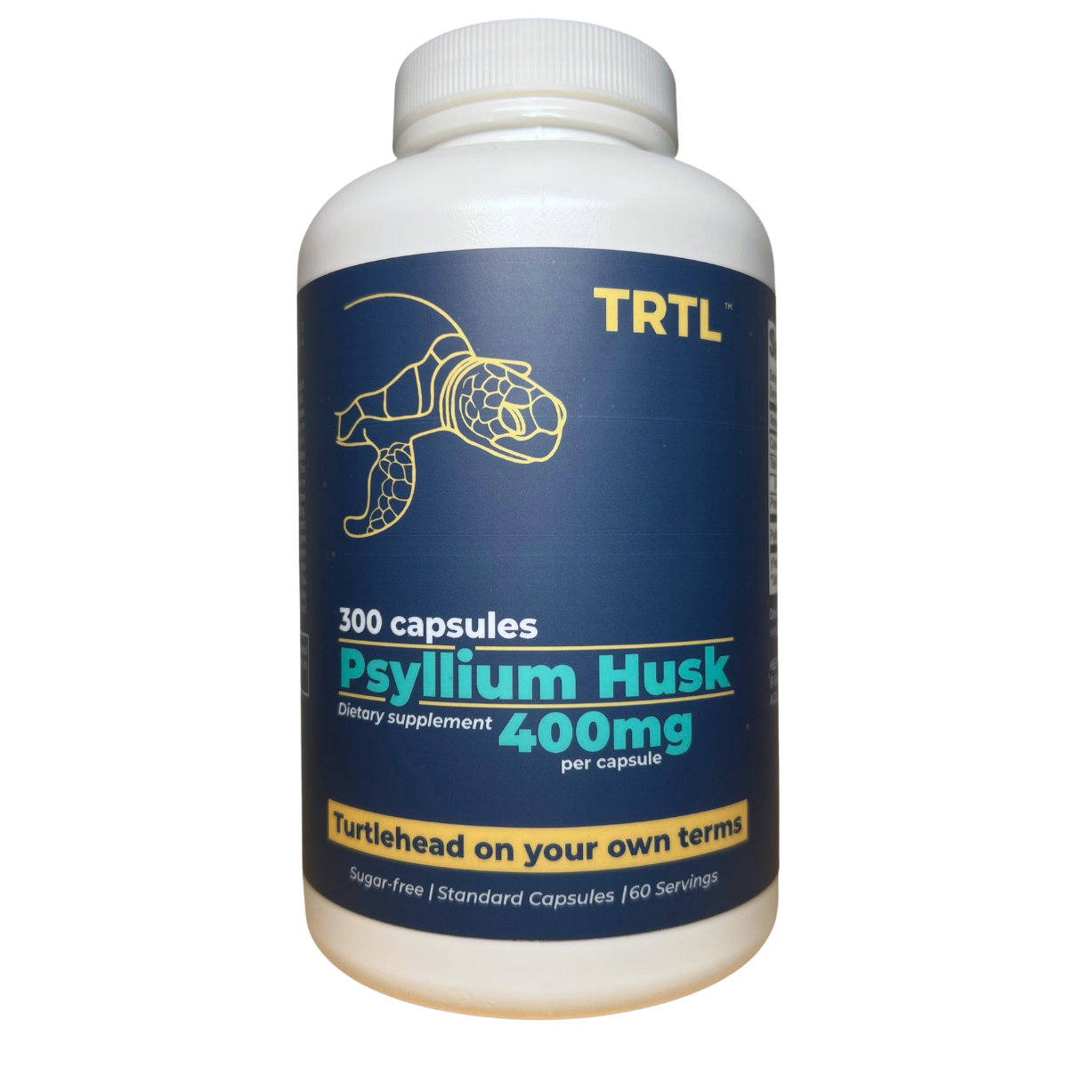 TRTL Psyllium Husk 400mg Capsules 300 Count