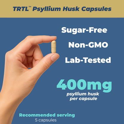 TRTL Psyllium Husk 400mg Capsules 150 Count