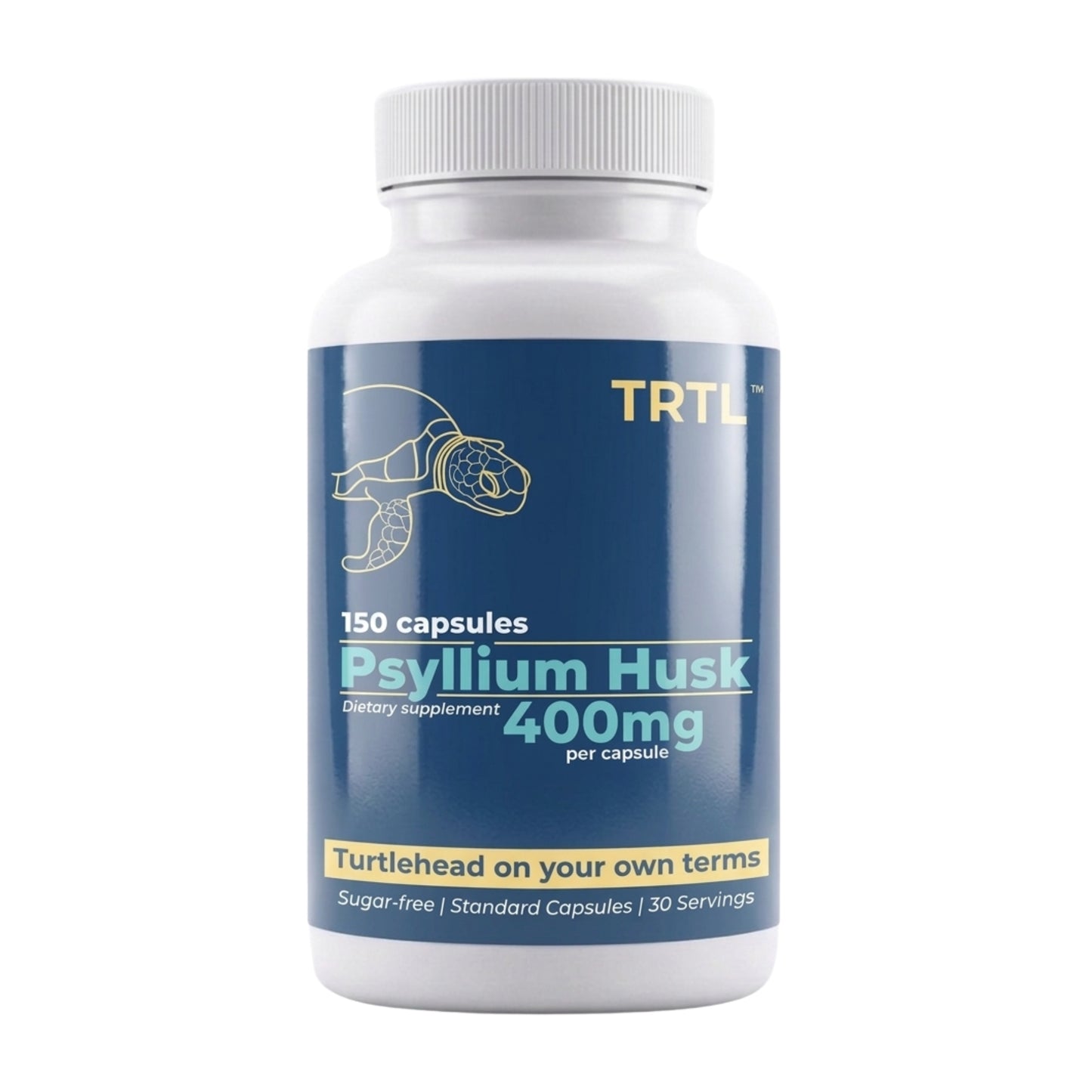 TRTL Psyllium Husk 400mg Capsules 150 Count
