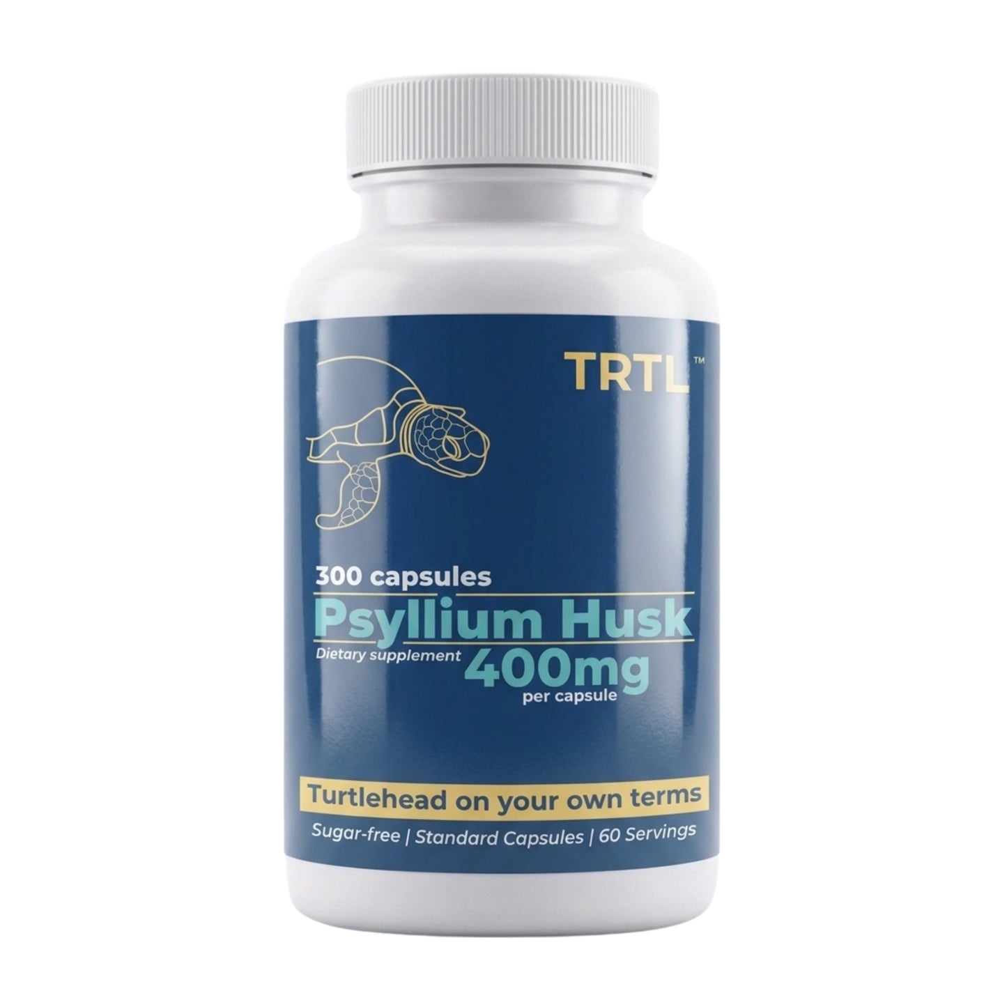TRTL Psyllium Husk 400mg Capsules 300 Count