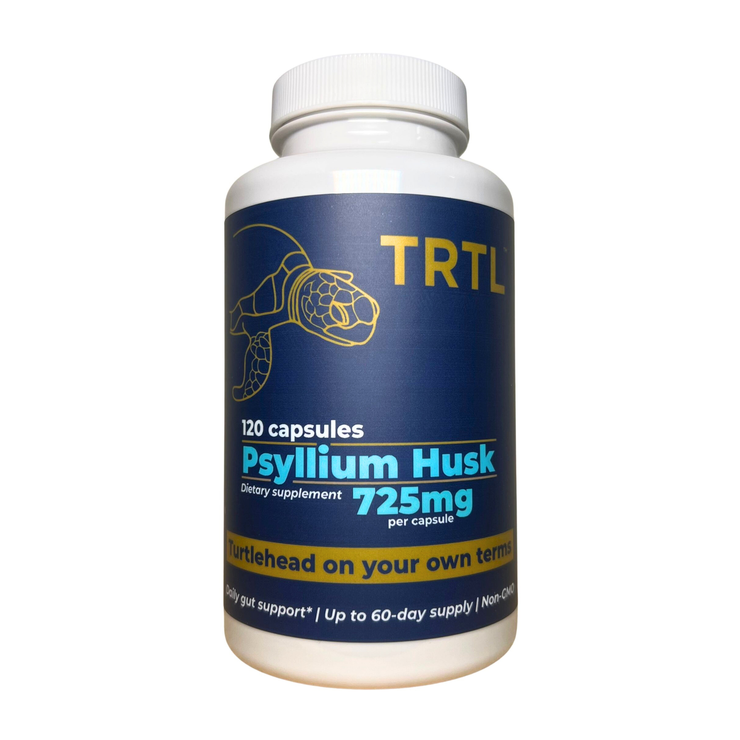 TRTL Psyllium Husk 725mg Capsules 120 Count